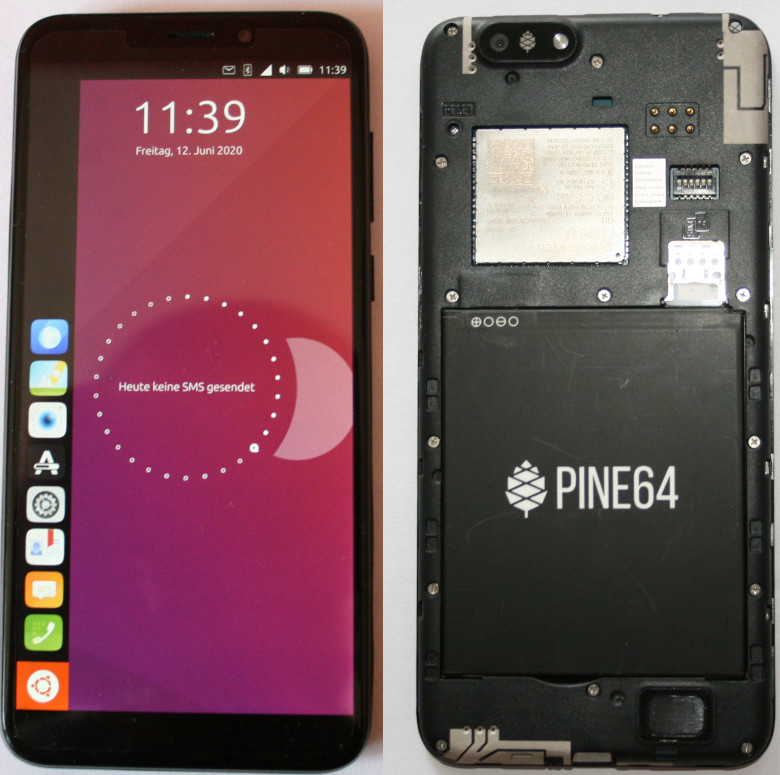 PinePhone mit Ubuntu Touch